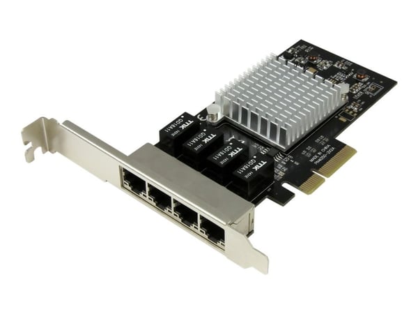 StarTech.com ST4000SPEXI, Sisäinen, Langallinen, PCI Express, Ethernet, 2000 Mbit/s, Musta, Metallinen