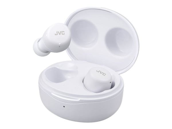 JVC HA-A5T - Gumy Mini - True wireless-hodetelefoner med mikrofon - i øret - Bluetooth - kokosnøtthvit
