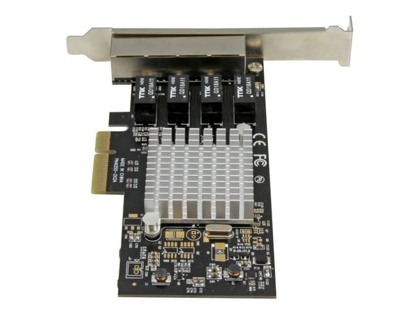 StarTech.com ST4000SPEXI, Sisäinen, Langallinen, PCI Express, Ethernet, 2000 Mbit/s, Musta, Metallinen
