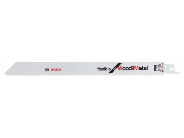 Bosch 2 608 654 981, Sabelsagblad, Epoxy, Fiberglass, Metall, Rør, Profil, Blad metall, Tre med spiker, Bimetall, Rustfritt stål, 10-14, 1,8 mm