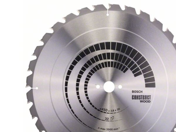 Bosch Construct Wood - Sirkelformet sagblad - for tre - 450 mm - 32 tenner