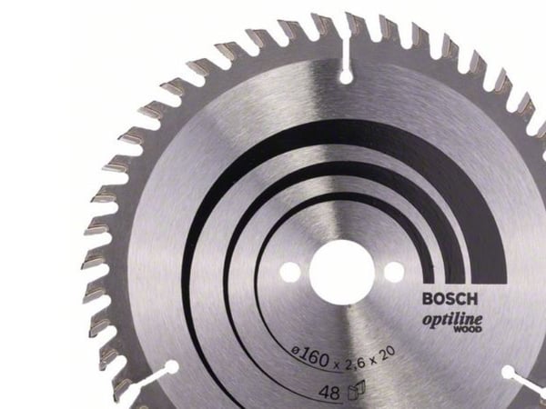 Bosch Optiline Wood - Sirkelformet sagblad - for tre - 160 mm - 48 tenner