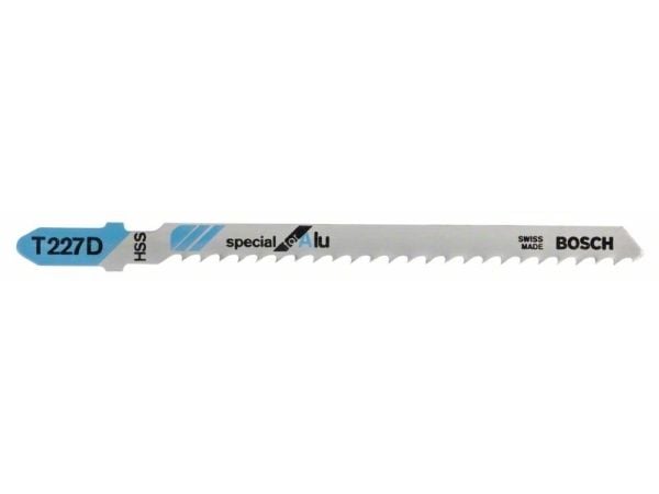 Bosch Special for Alu T 227 D - Sagblad - for blikk, aluminium, rør, profiles, glassfiber - 5 deler - lengde: 100 mm