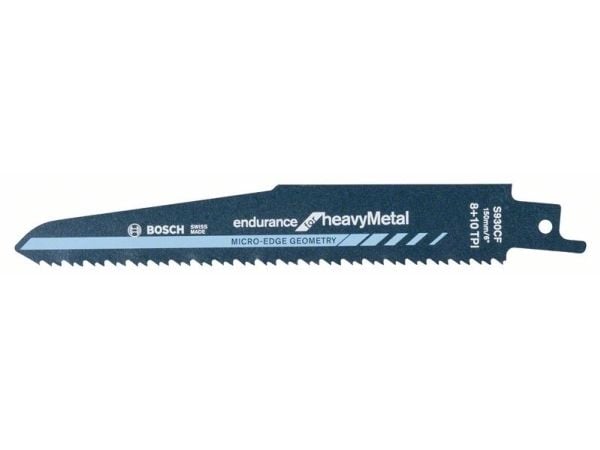 Bosch S 930 CF, Sabelsagblad, Rør, Profil, Bimetall, 8 + 10, 2,5 mm, 3,2 mm