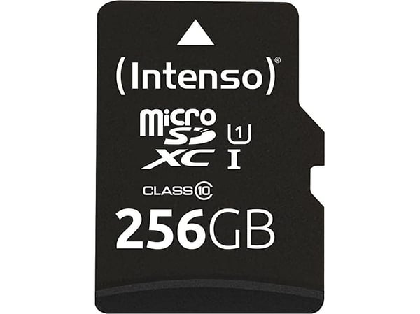 Intenso - Flashminnekort (microSDXC til SD-adapter inkludert) - 256 GB