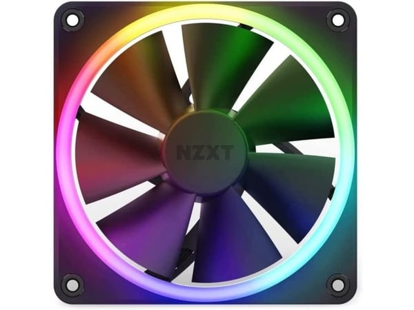NZXT F Series F140 RGB Twin Pack - Innsats med vifte - 140 mm - matt svart