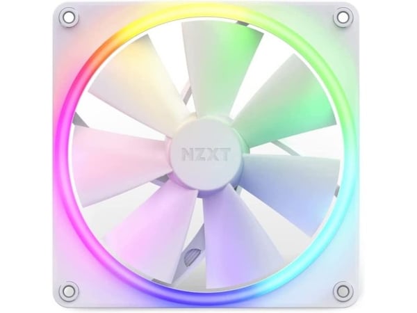 NZXT F Series F140 RGB Twin Pack - Kabinettvifte - 140 mm - matt hvit