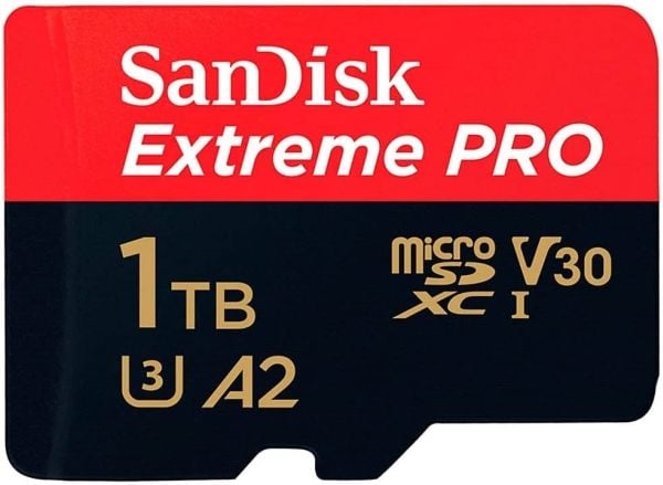 SanDisk Extreme Pro - Flashminnekort (microSDXC til SD-adapter inkludert) - 1 TB - A2 / Video Class V30 / UHS-I U3 / Class10 - microSDXC UHS-I