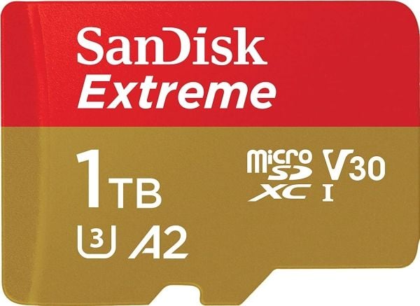 SanDisk Extreme - Flashminnekort (microSDXC til SD-adapter inkludert) - 1 TB - A2 / Video Class V30 / UHS-I U3 / Class10 - microSDXC UHS-I