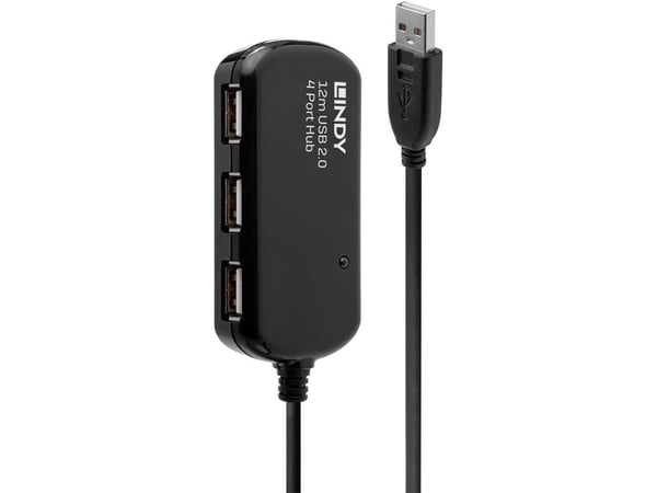 Lindy 42783, 480 Mbit/s, Sort, 12 m, Win ME, 2000, XP, Vista Mac OS Linux, 463 g, USB 2.0/1.1