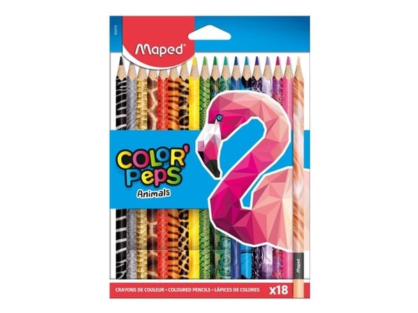 Maped Color Peps Animal, Flerfarget, 18 stykker