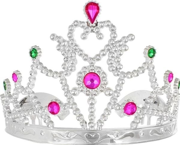 GoDan Tiara prinsessa tiara hopea strassikivillä - 1 kpl universaali