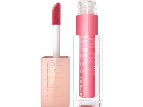 Maybelline Lifter Gloss, Rosa, Kronblad, Fuktighet, Plumping, Kvinner, Glans, Hyaluronsyre
