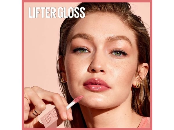 Maybelline Lifter Gloss, Rosa, Kronblad, Fuktighet, Plumping, Kvinner, Glans, Hyaluronsyre