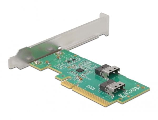 Delock - Lagringskontroller - U.2 NVMe - lav profil - PCIe 4.0 x8