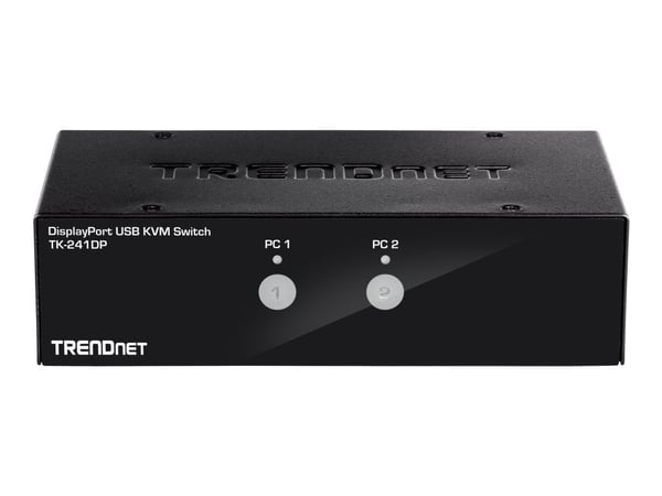 TRENDnet TK 241DP - KVM / lyd / USB-svitsj - 2 x KVM/lyd/USB - 1 lokalbruker - stasjonær - TAA-samsvar