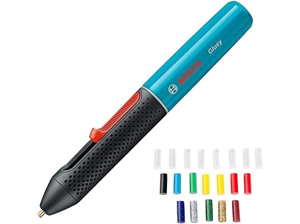 Bosch Gluey - Hot melt glue pen - trådløs - 7 mm - 2 batterier - 1.2 V