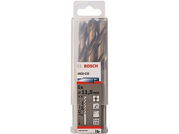 Bosch METALBOR HSS-CO S 11,5X142MM 5 STK