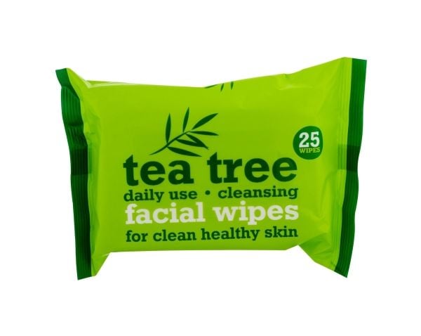 Xpel Tea Tree puhdistava kasvopyyhe herkälle iholle