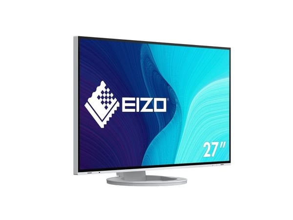 EIZO FlexScan EV2781-WT - LED-skärm - 27" - 2560 x 1440 QHD @ 60 Hz - IPS - 350 cd/m² - 1000:1 - 5 ms - HDMI, DisplayPort, USB-C - högtalare - vit