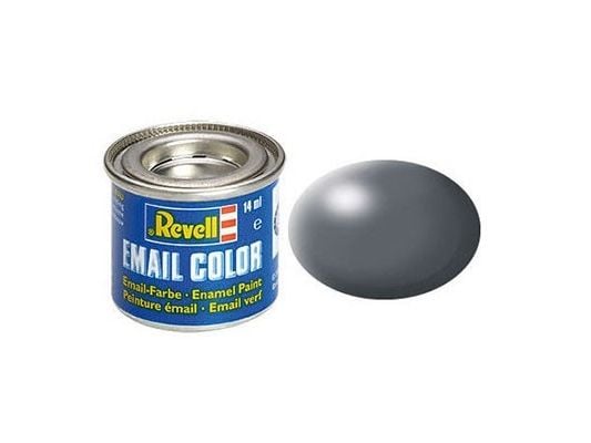 Emalje 14 ml mørkegrå silke