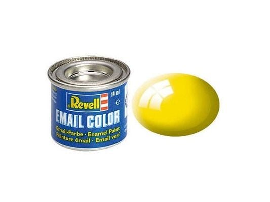 Emaljfärg 14 ml, gul, blank