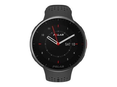 Polar Pacer Pro - Karbongrå - smartklokke med bånd - grå - båndbredde: S/L - display 1.2" - 32 MB - Bluetooth - 23 g