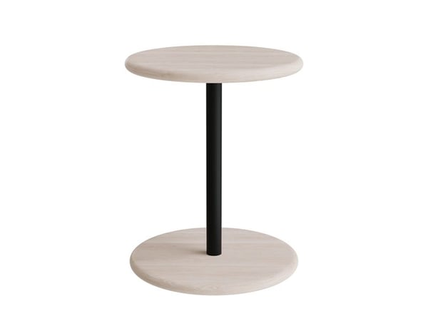 Taburet Donut 7301T, hvidpigmenteret ask, sort oliven understel Taburet Donut 7301T, hvidpigmenteret ask, sort oliven understel