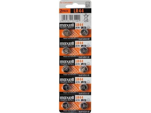Maxell - Batteri 10 x LR44 - Alkalisk