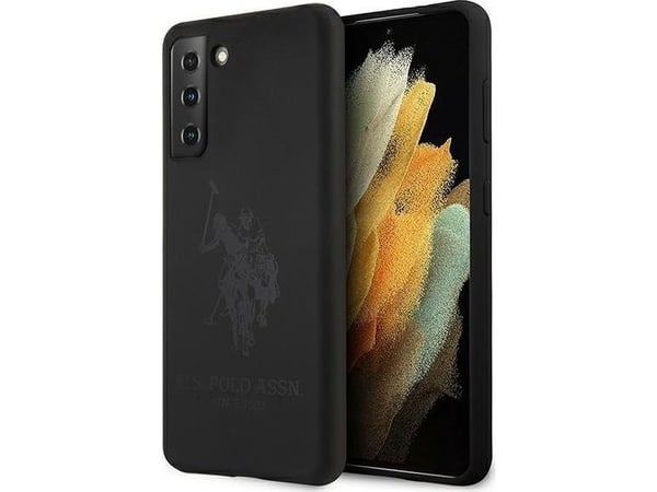 US Polo Assn USHCS21SSLHRTBK S21 G991 silikondeksel On Tone til telefon - svart