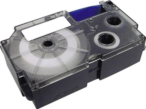 Labeltape Casio XR-24X1, sort på transparant 24mm x 8 m (stk.)