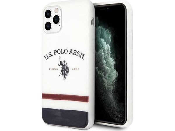 Deklas „US Polo Assn“ „US Polo“ USHCN65PCSTRB „iPhone 11 Pro Max“ trippelfarget mønster
