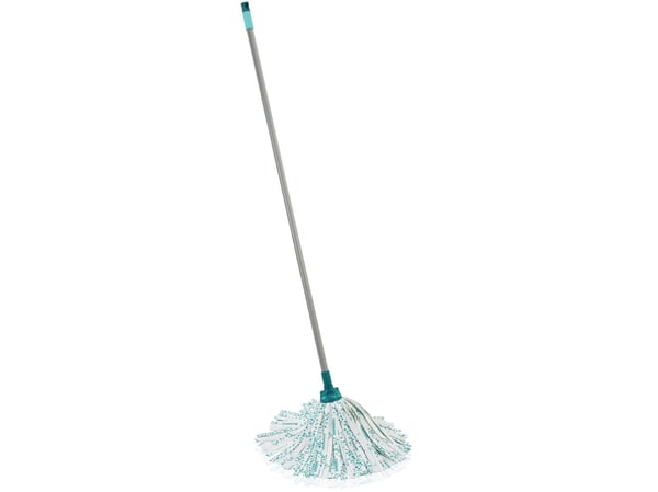 Leifheit 52072, Fliser, Våt, Viskose, Stål, Grå, Turkis, Hvit, 125 cm