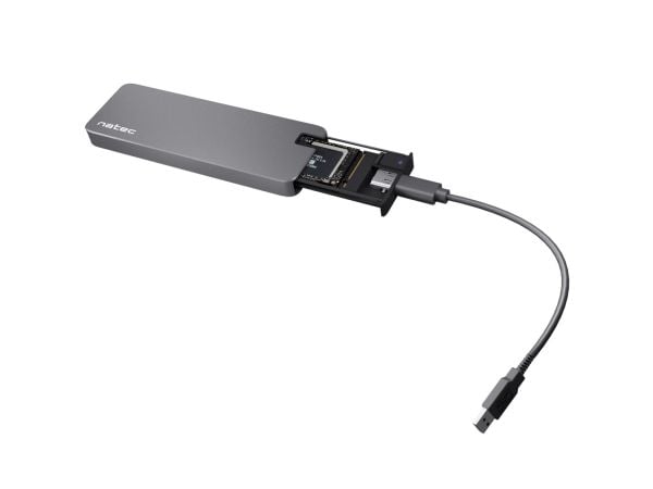 NATEC Rhino M.2 NVME, SSD-kabinett, M.2, M.2, Ultra M.2, USB-tilkobling, Sort