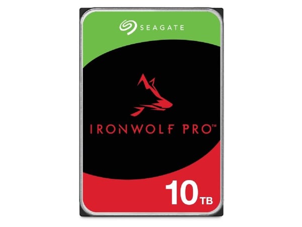 Seagate IronWolf Pro ST10000NT001 - Hårddisk - 10 TB - inbyggd - 3.5" - SATA 6Gb/s - 7200 rpm - buffert: 256 MB - med 3 års Seagate Rescue Data Rec...