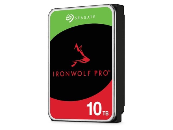 Seagate IronWolf Pro ST10000NT001 - Hårddisk - 10 TB - inbyggd - 3.5" - SATA 6Gb/s - 7200 rpm - buffert: 256 MB - med 3 års Seagate Rescue Data Rec...