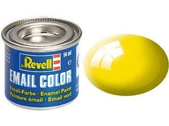 Emaljfärg 14 ml, gul, blank