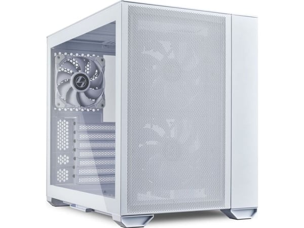 Lian Li O11 Air Mini kabinett (hvit, herdet glass)