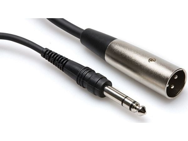 Hosa Technology STX-105M, XLR (3-pin), Hankjønn, 6.35mm TRS, Hankjønn, 1,52 m, Sort