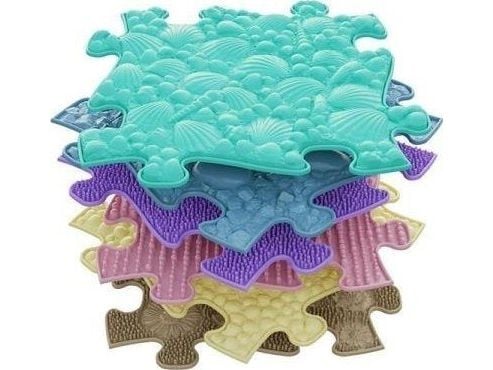 Askato PROMO Ortopedisk sensorisk gulvmatte 6 elementer Babysett SOFT B pastell MFK-023-1