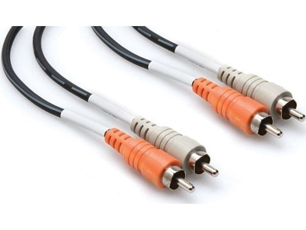 Hosa Technology 1m 2 x RCA/2 x RCA, 2 x RCA, Hanstik, 2 x RCA, Hanstik, 2 m, Flerfarvet