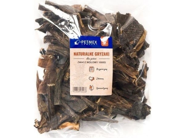 Hundtuggningsgodis av gummi med nötlever rumen PETMEX 1 kg