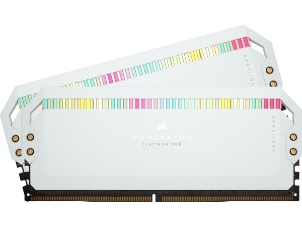 CORSAIR Dominator Platinum RGB - DDR5 - sett - 32 GB: 2 x 16 GB - DIMM 288-pin - 6200 MHz / PC5-49600 - CL36 - 1.3 V - hvit