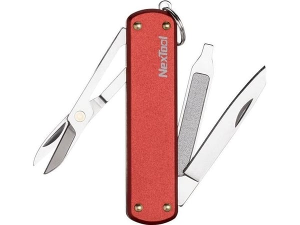 NexTool mini fickkniv NE0142 4-i-1 röd