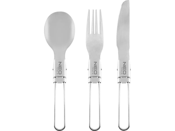 Neo Tools reise spisebestikk 3-i-1