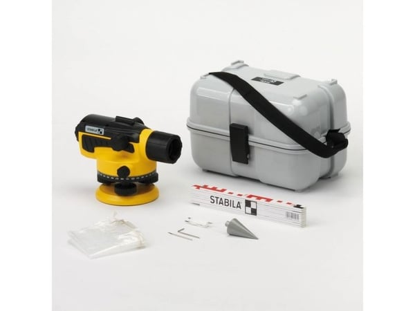 Stabila OLS 26 optisk nivelleringsapparat (6 deler)
