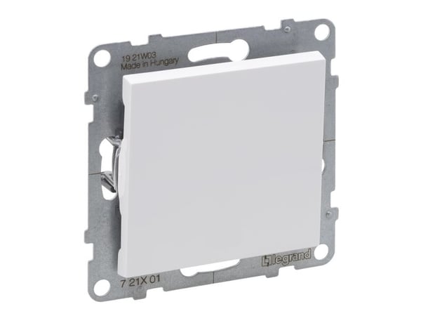 Legrand SUNO - Yksinapainen kytkin - 10 AX - 250 V~ - automaattiset liittimet, valkoinen - Legrand 721101 himp
