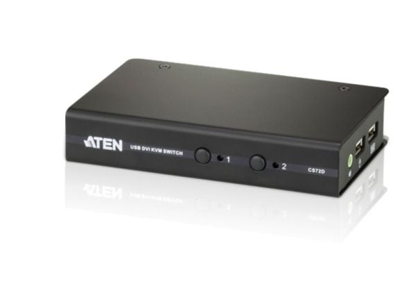 Aten CS72D, 1920 x 1200 pikseliä, 5 W, Musta