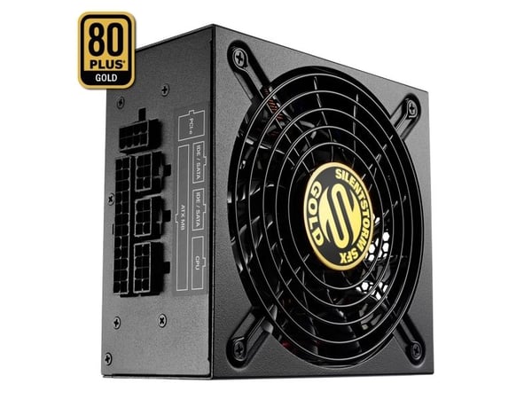 Sharkoon SilentStorm SFX 500 Gold - Strømforsyning (intern) - SFX12V/SFX-L12V - 80 PLUS Gold - AC 100-240 V - 500 Watt - aktiv PFC - sort
