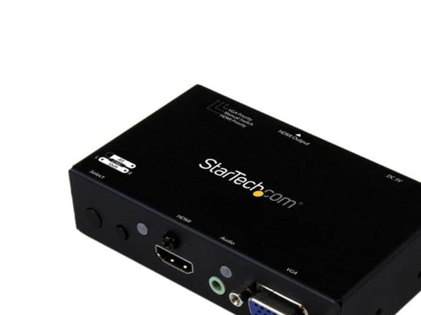 StarTech.com HDMI + VGA KONVERTERBRYTER 2 x HDMI, VGA, 3,5 mm, 1920 x 1200, 100 - 240 V (VS221VGA2HD)